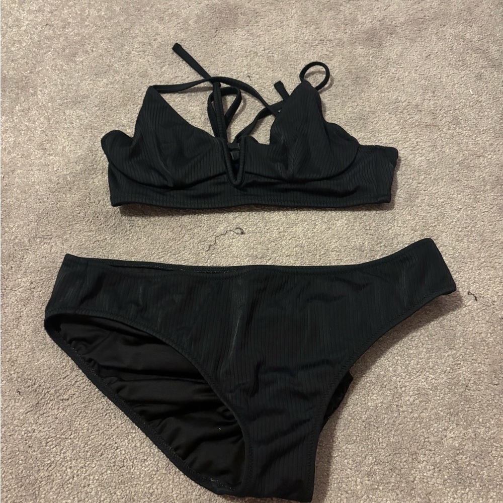 Shade & Shore Black Bikini Set